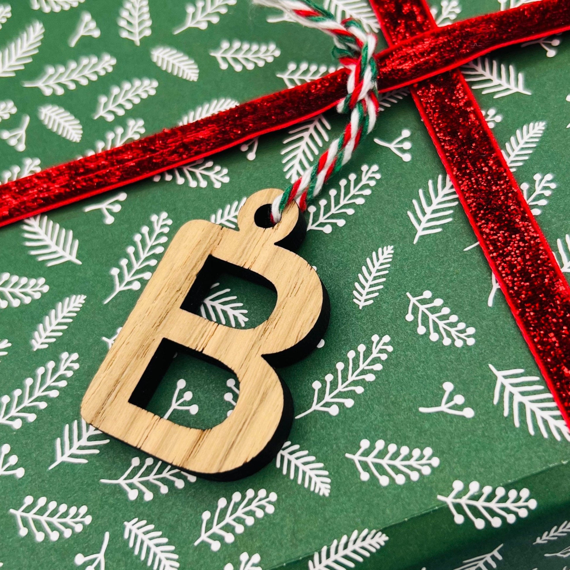 Wooden Letter Gift Tags