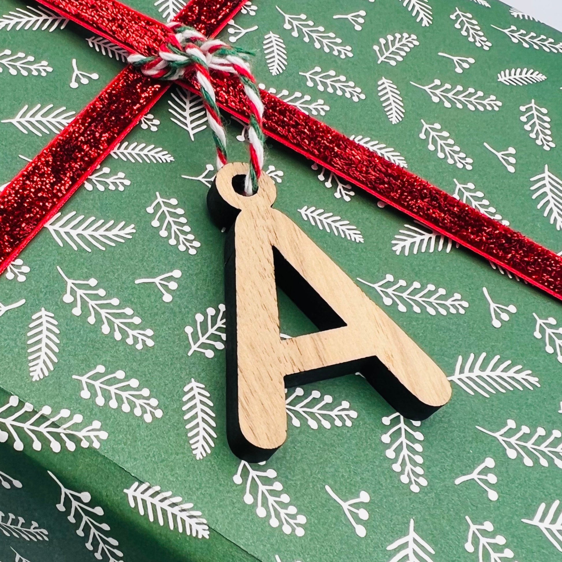Wooden Letter Gift Tags