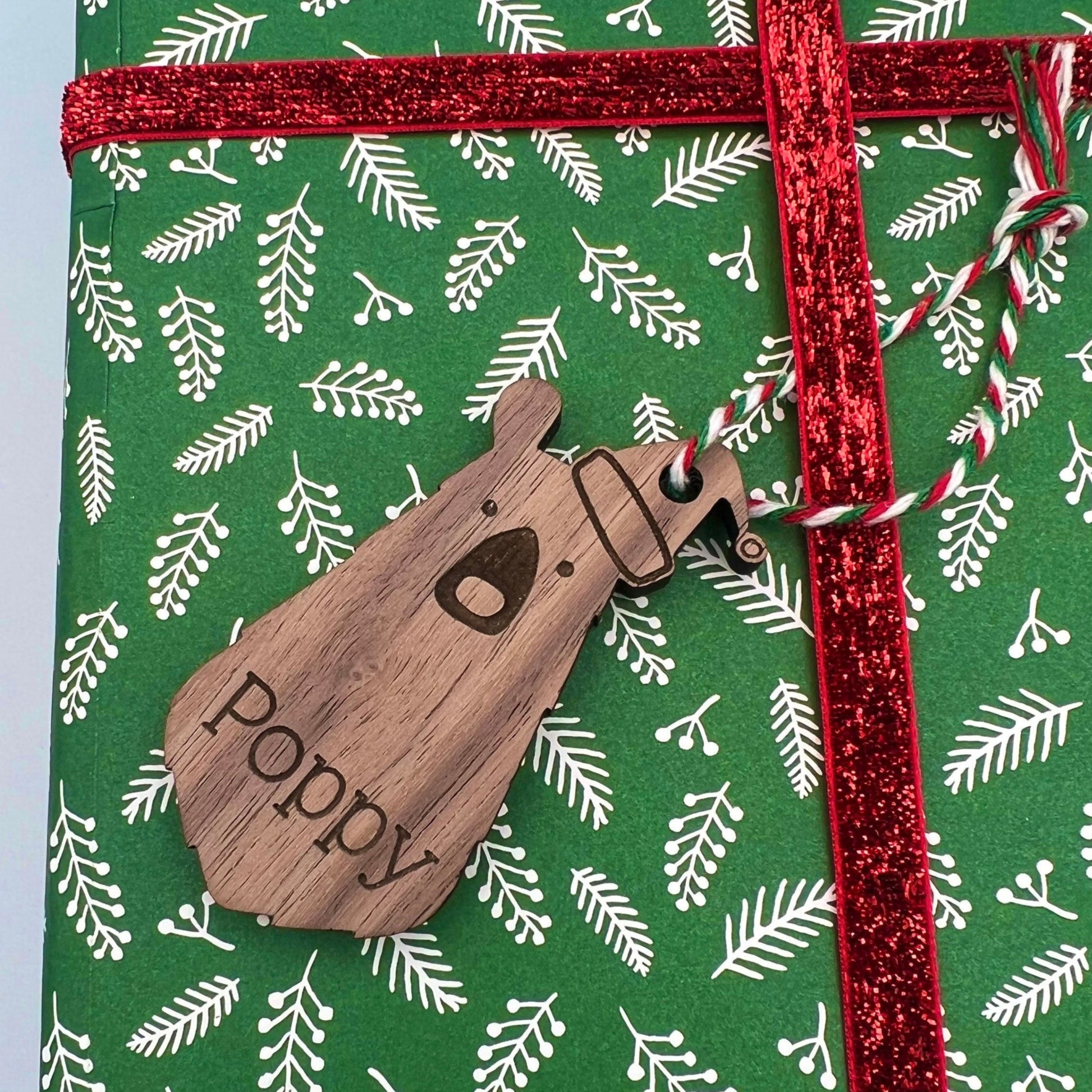 Christmas Personalised Bear Gift Tags