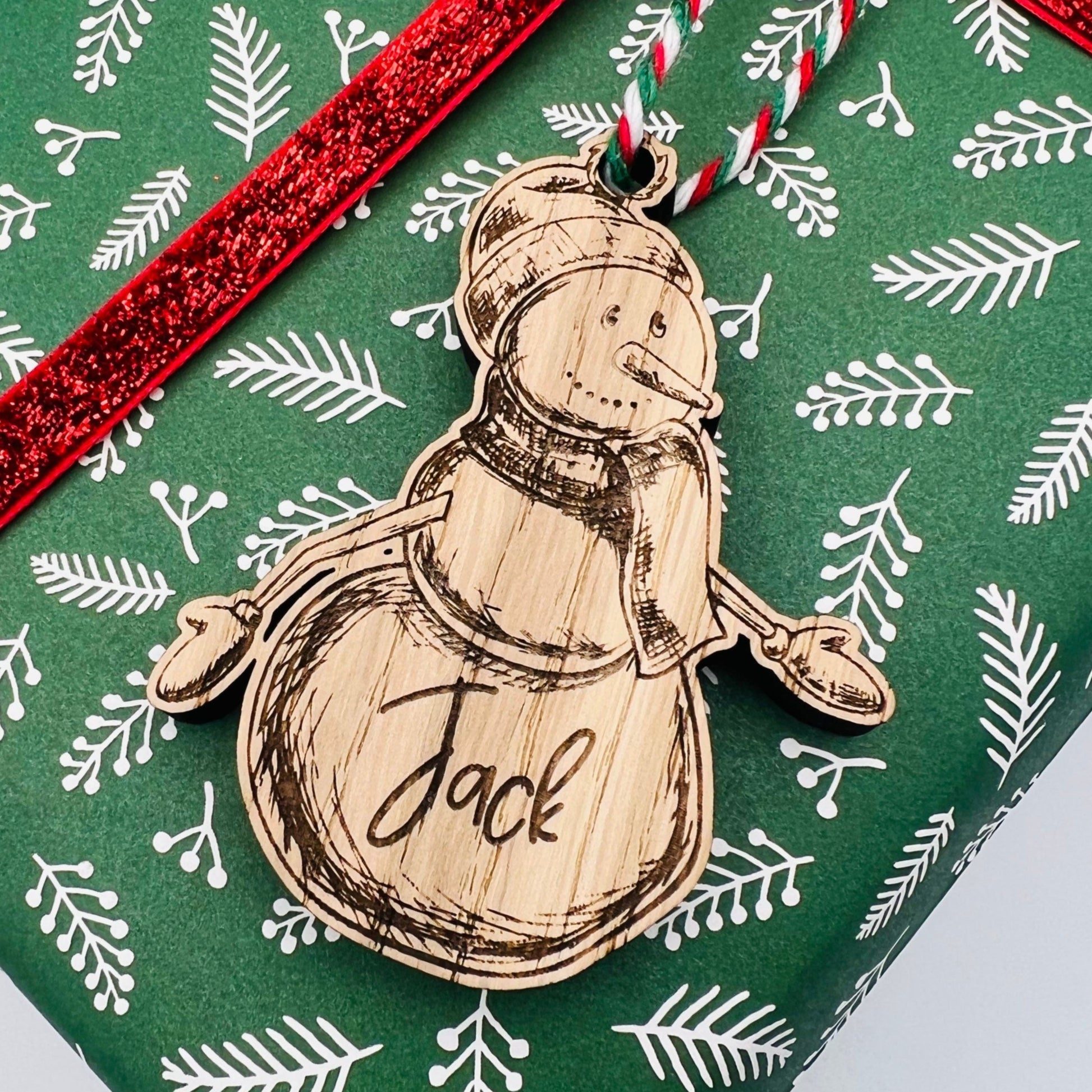 Personalised Snowman Gift Tags