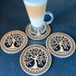 Wooden Celtic Tree of Life Coasters