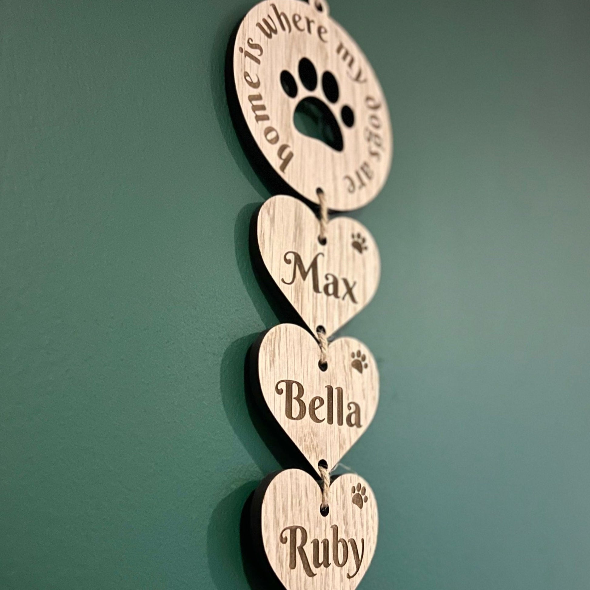 Personalised Pet Name Wall Plaque