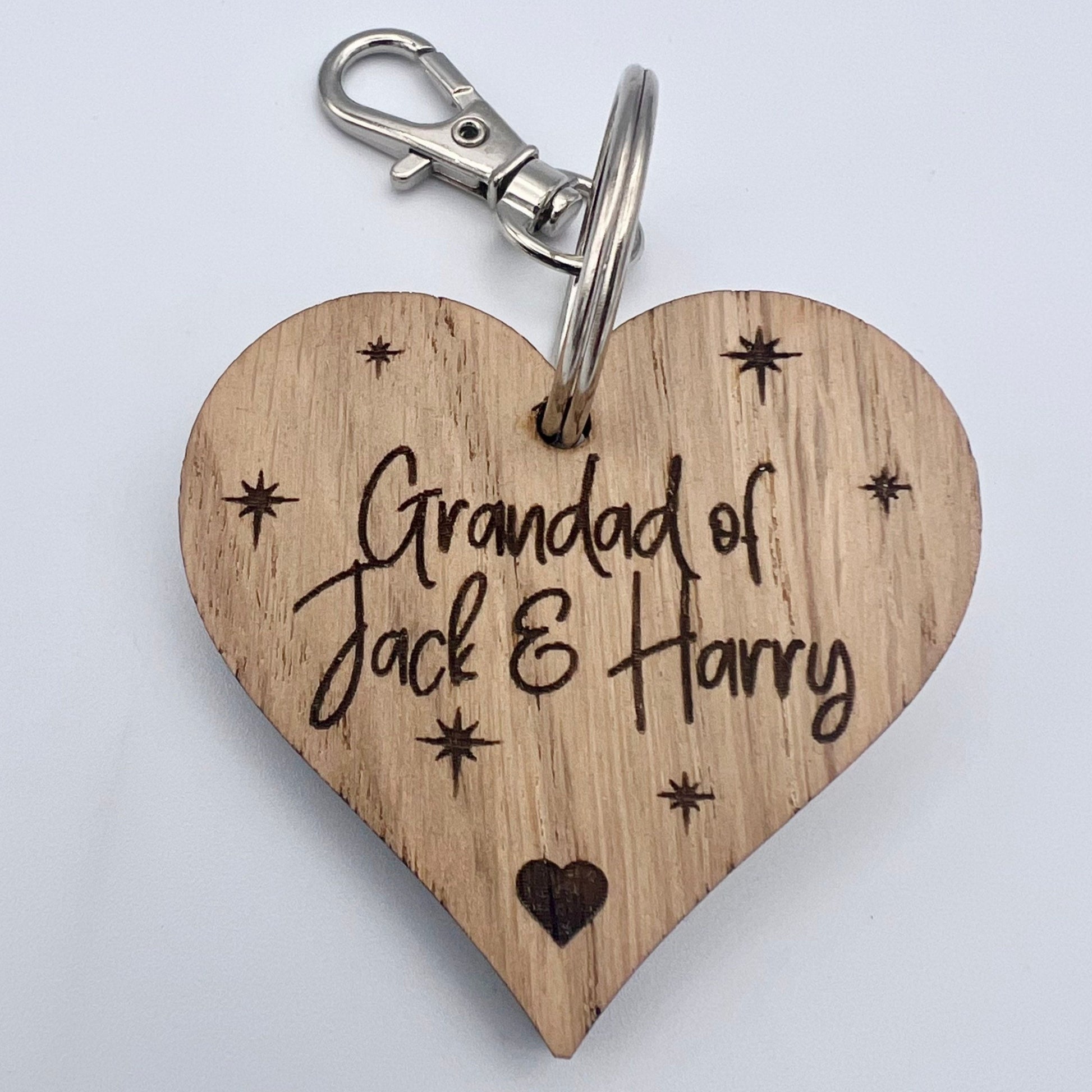 Personalised Grandad Keyring