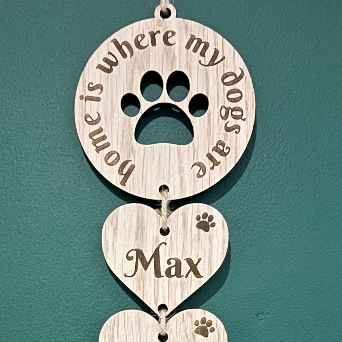 Personalised Pet Name Wall Plaque