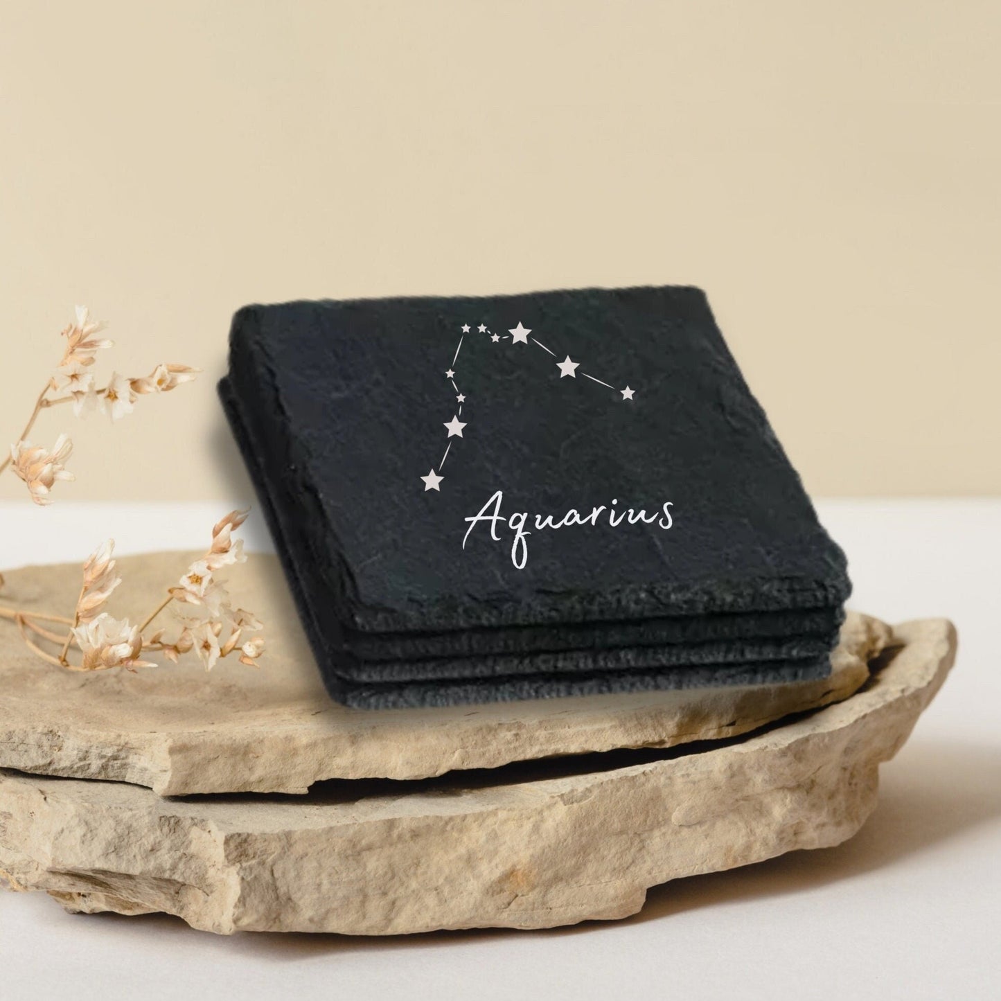 Astrology slate coaster