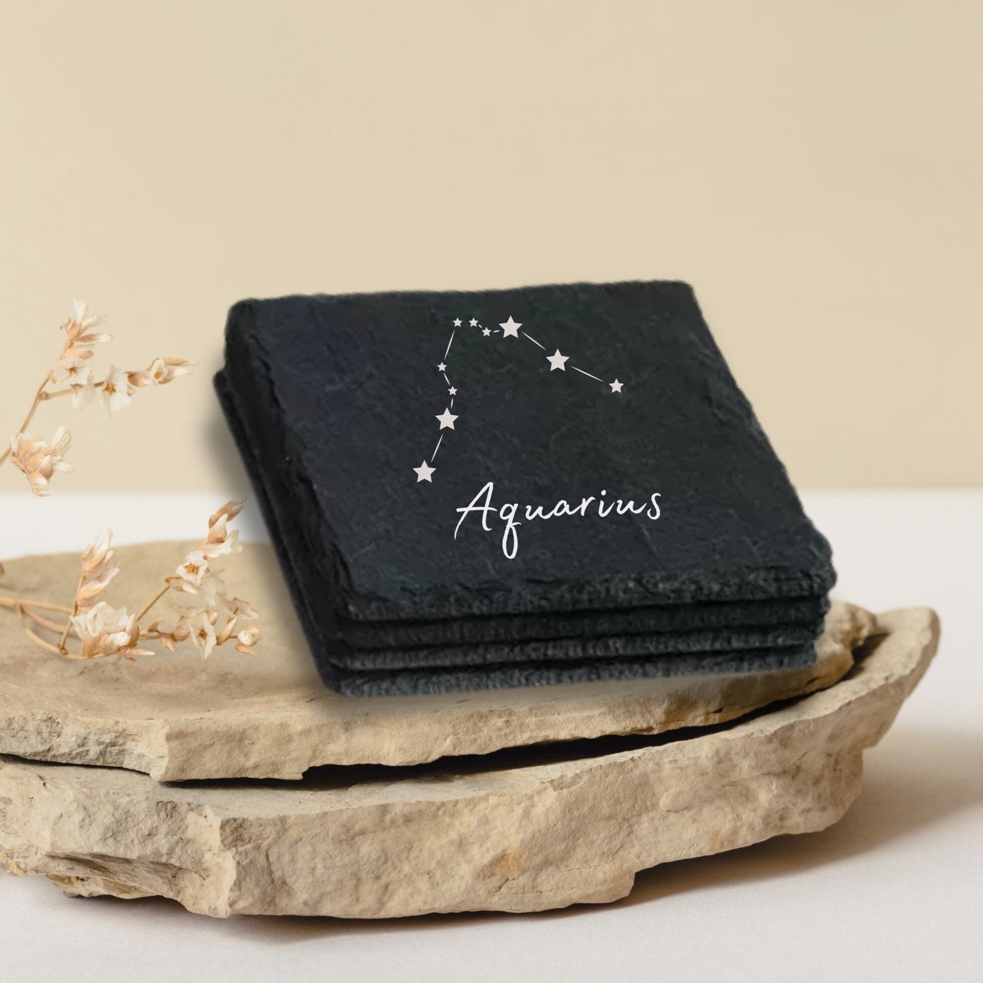 Astrology slate coaster