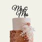 Mr and Mrs Wedding Cake Topper