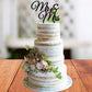 Mr and Mrs Wedding Cake Topper