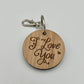 I Love You Keyring