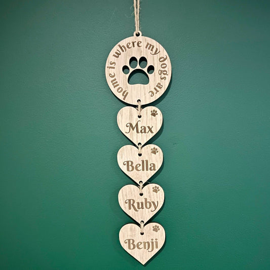 Personalised Pet Name Wall Plaque
