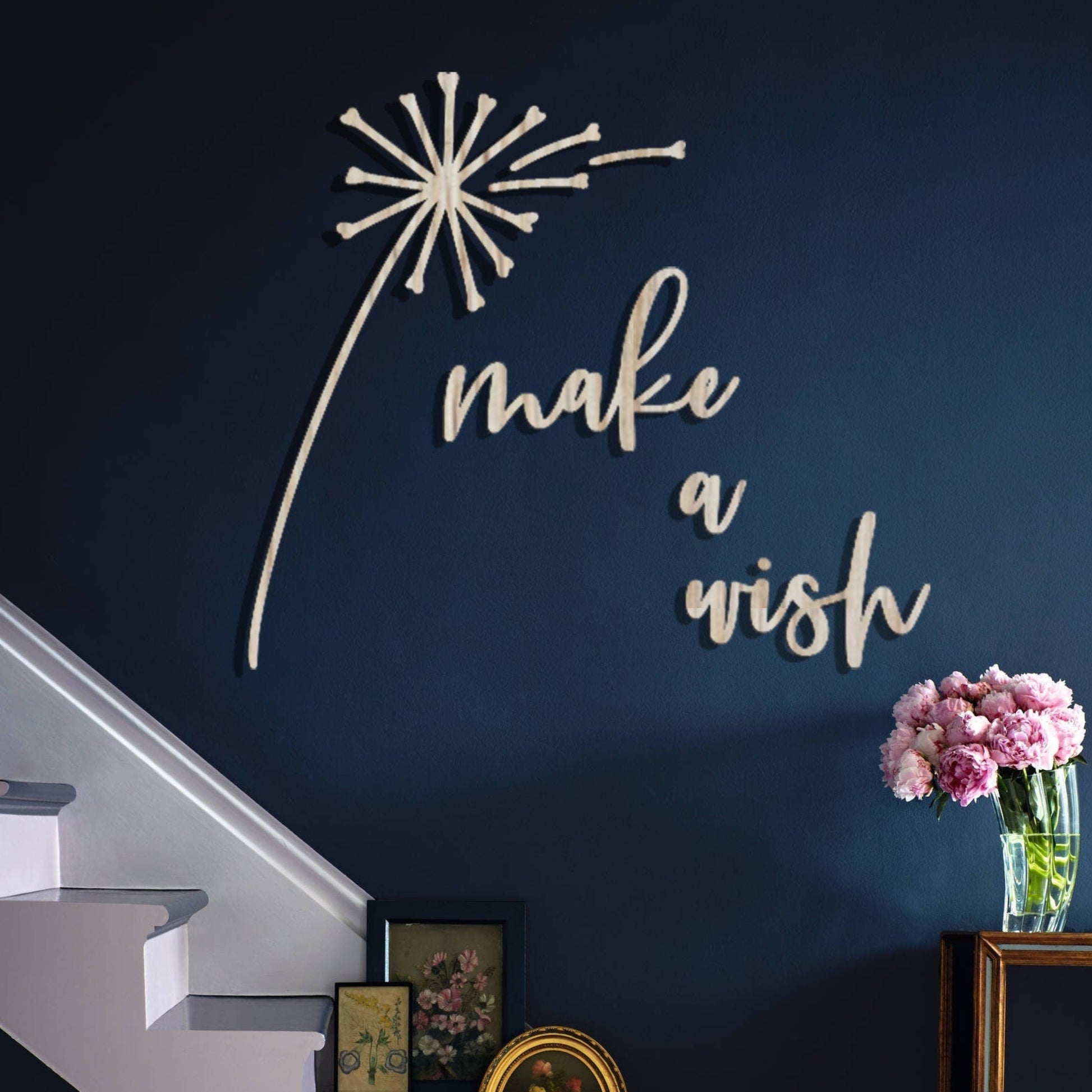 Make a Wish Dandelion Seed - Wall Quote