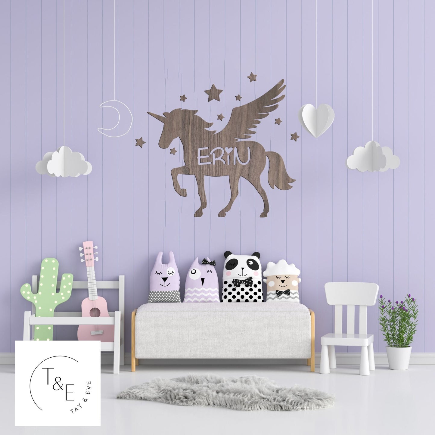 Personalised Unicorn Wall Hanging