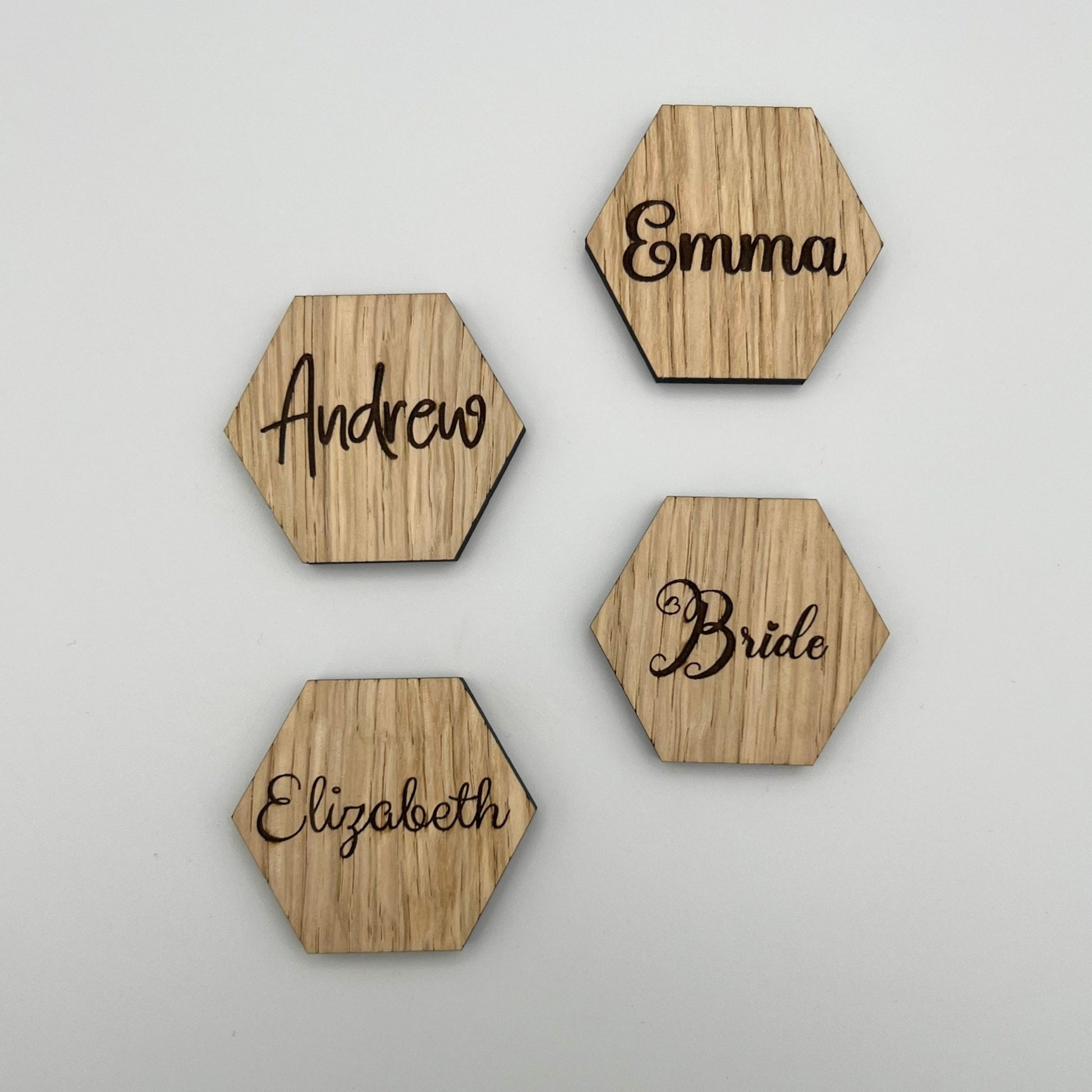 Hexagon Wedding Table Names