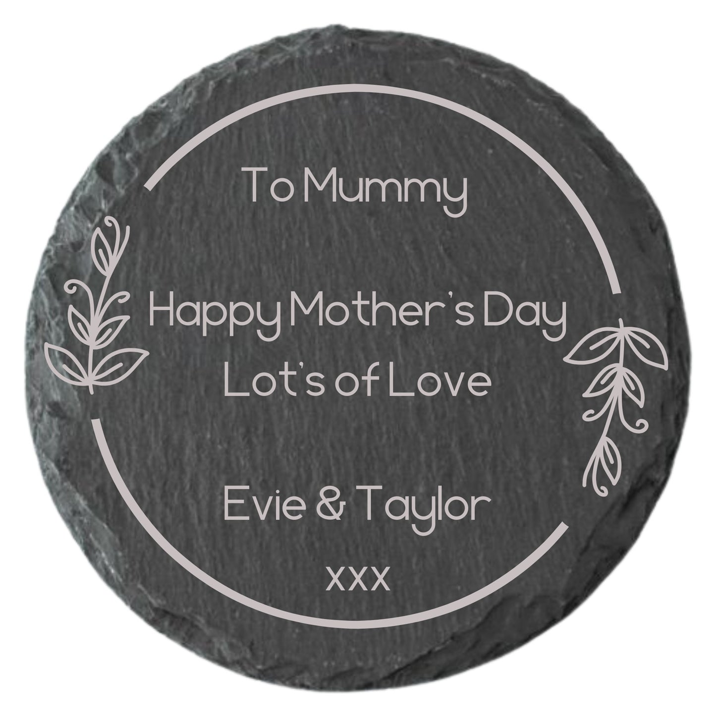 Personalised Mother's Day Slate Coaster