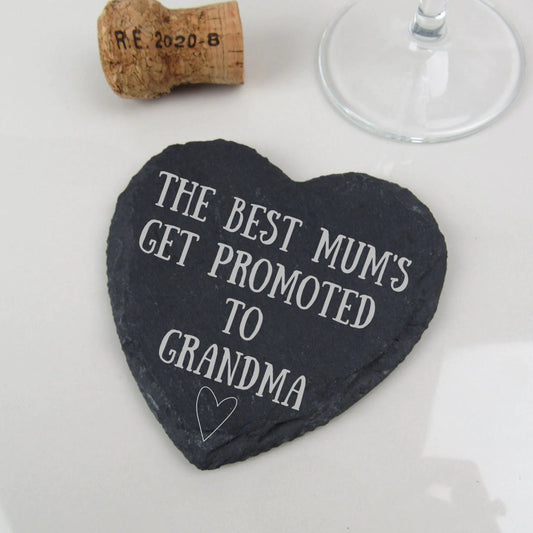 Grandma Heart Shaped Coaster