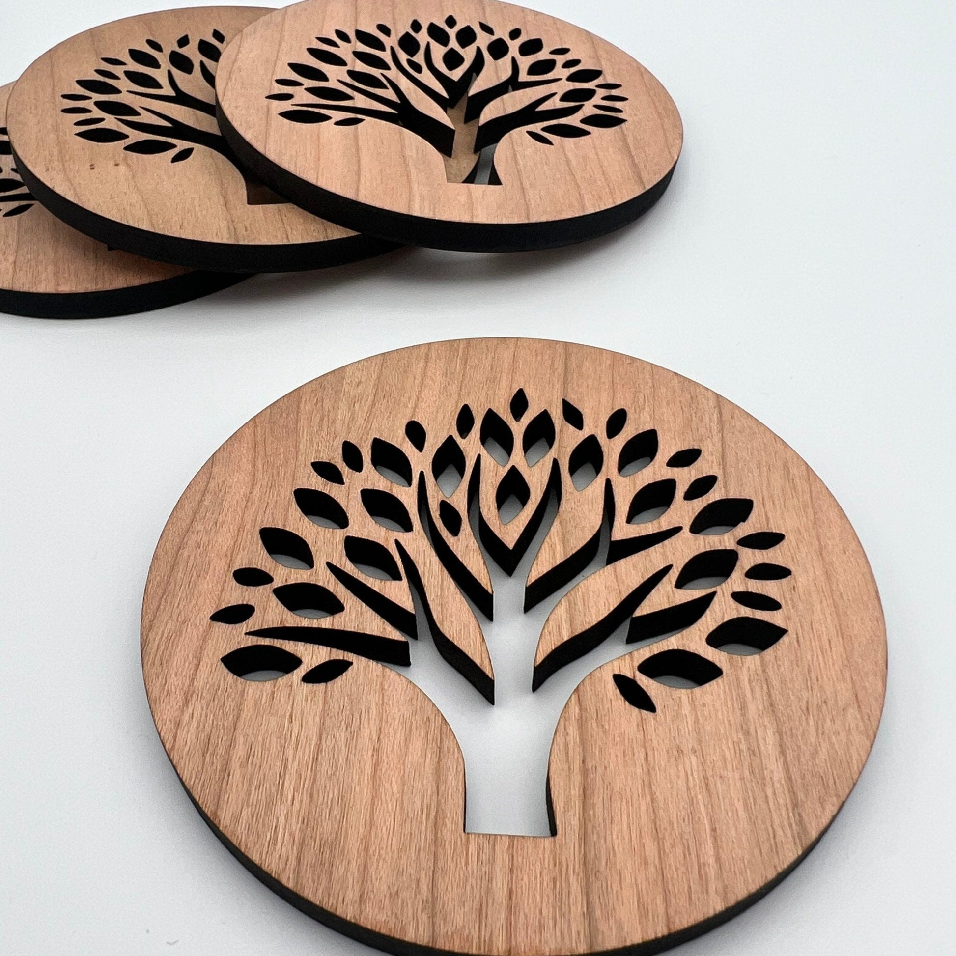 Wooden Tree of Life Coasters