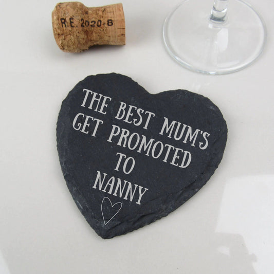 Nanny Heart Shaped Coaster