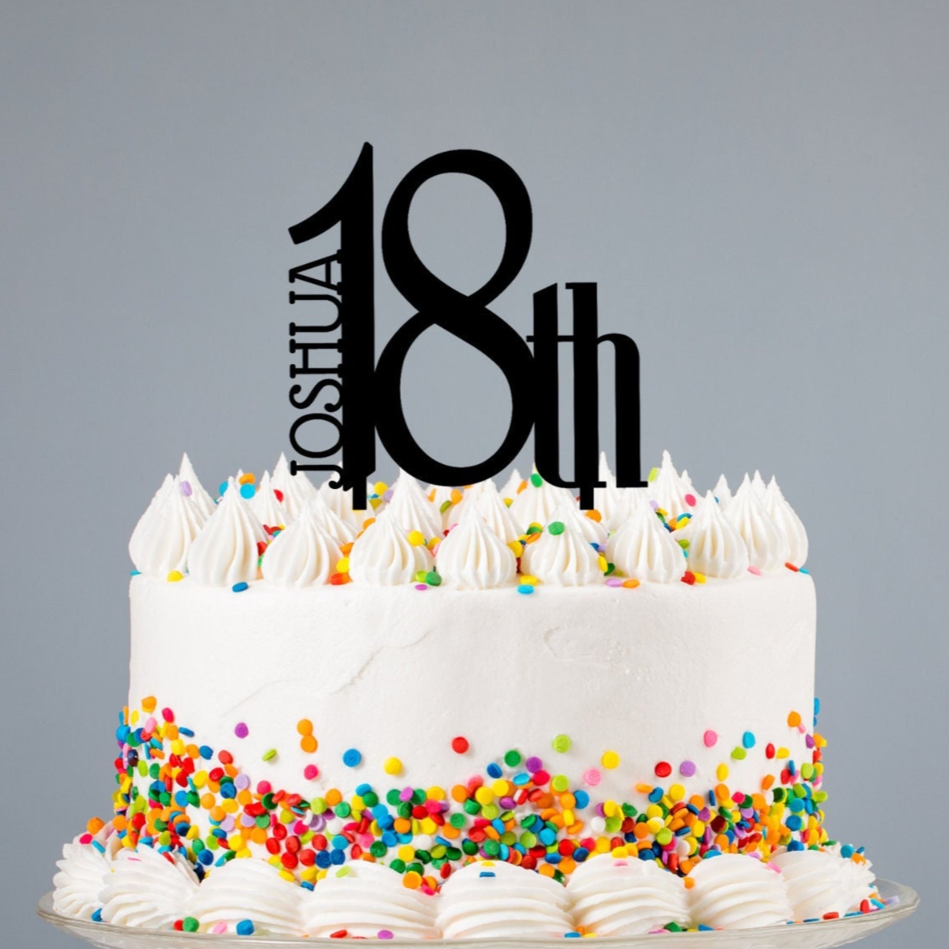 Personalised 18th Cake Topper