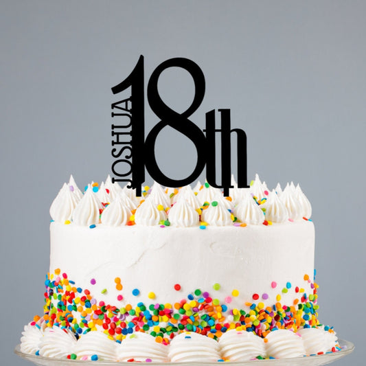 Personalised 18th Cake Topper