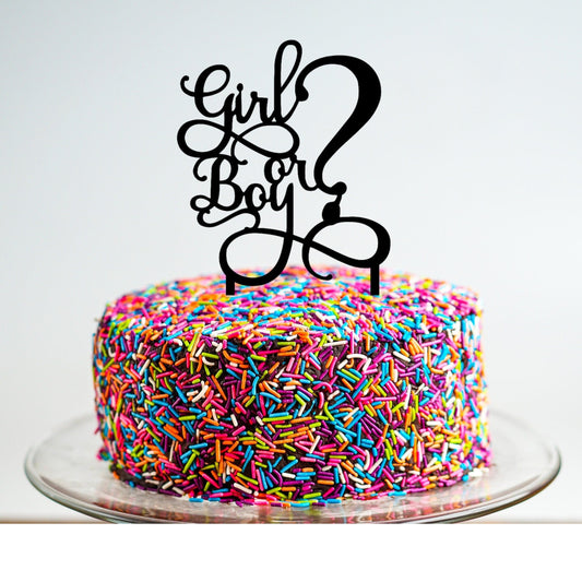 Gender Reveal Cake Topper