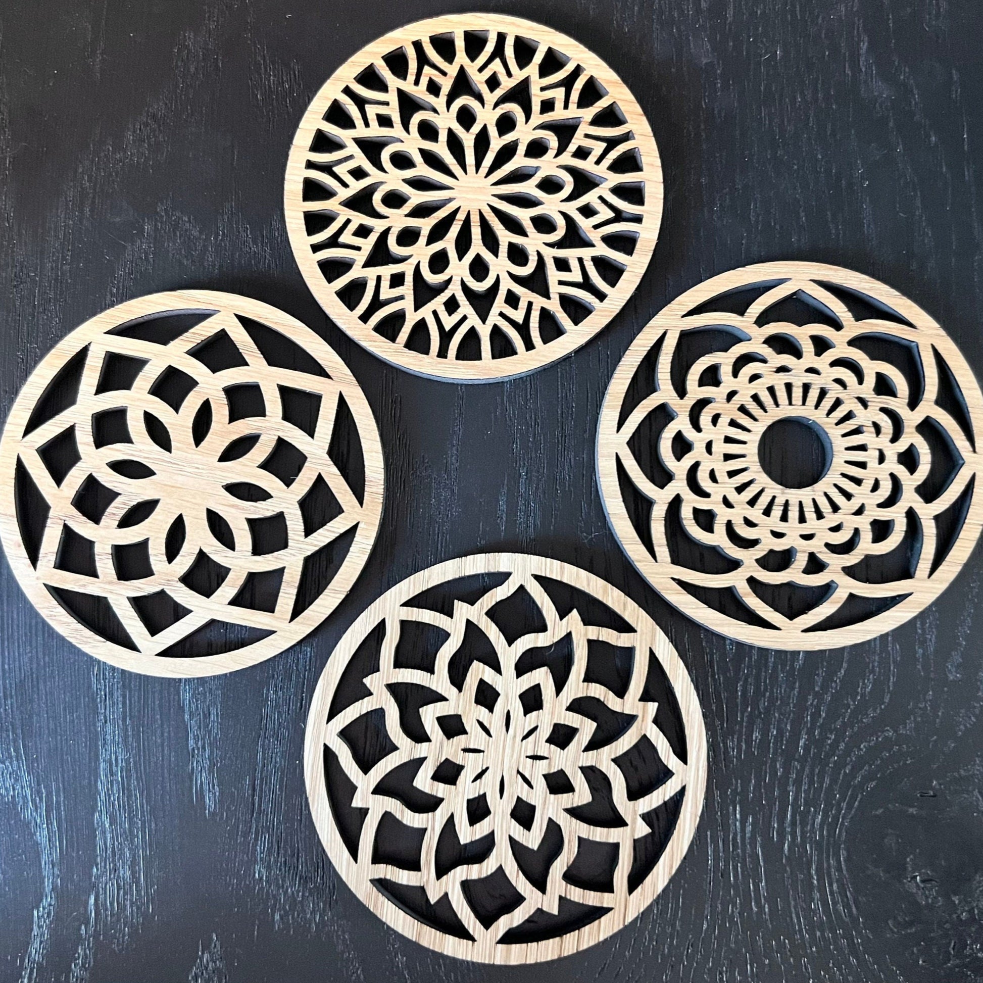 Wooden Patterned Coasters
