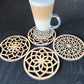 Wooden Patterned Coasters