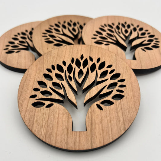 Wooden Tree of Life Coasters
