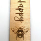 Wooden Bookmark - Bee Happy