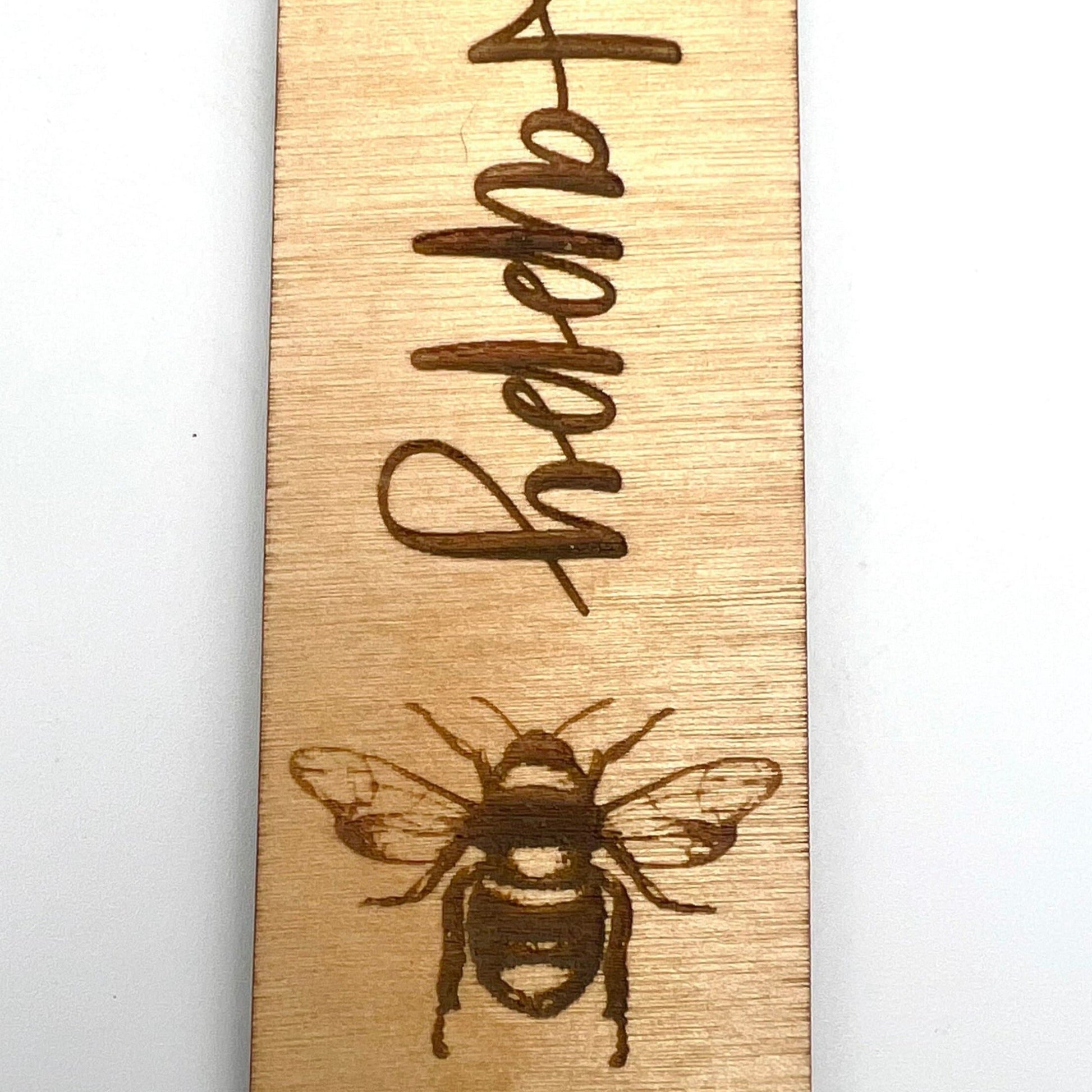 Wooden Bookmark - Bee Happy