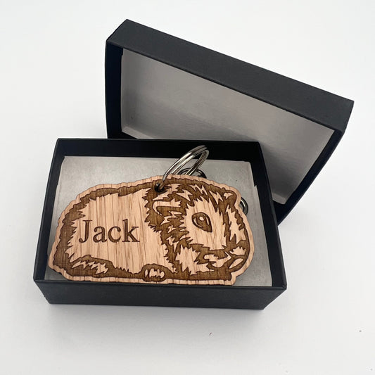 Guinea Pig Personalised Keyring