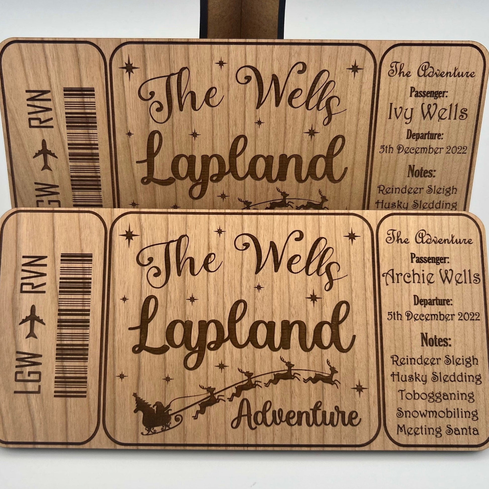 Personalised Boarding Pass to Lapland